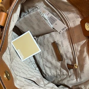 MICHAEL KORS brown crossbody bag/ 2 handle bag .